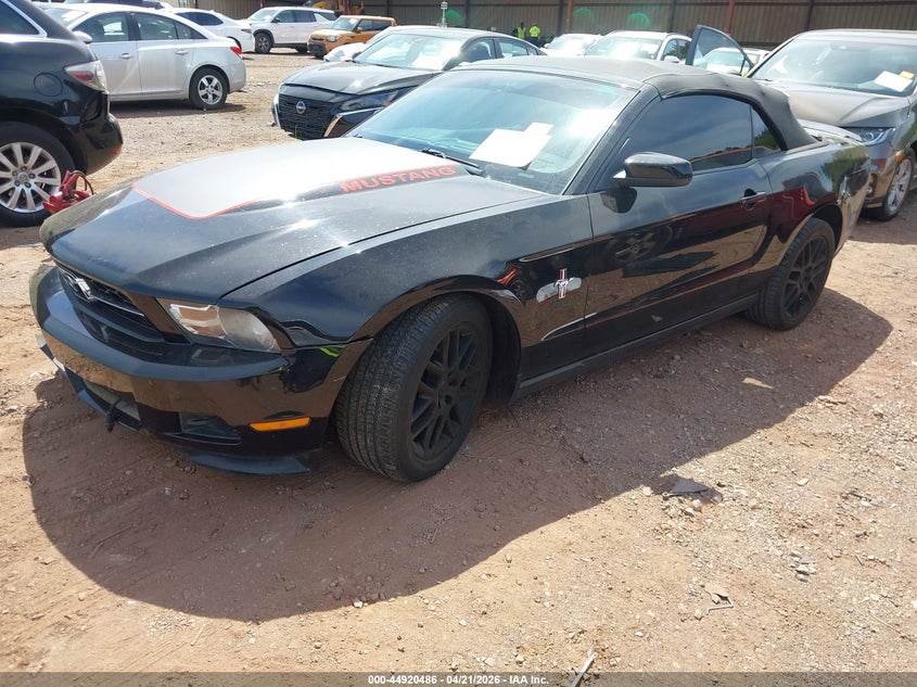 2012 FORD MUSTANG CABRIO 3.7L V-6 DOHC, VVT, 305HP