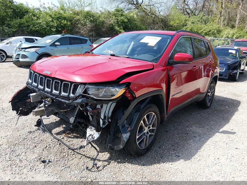 Vin: 3c4njdbb4ht693372, lot: 45418360, jeep new compass latitude 4x4 20172