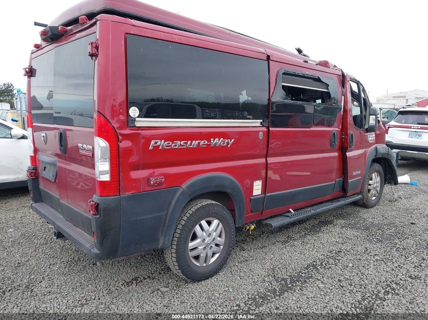 Vin: 3c6lrvag7ne131797, lot: 45418552, ram promaster 1500 20234