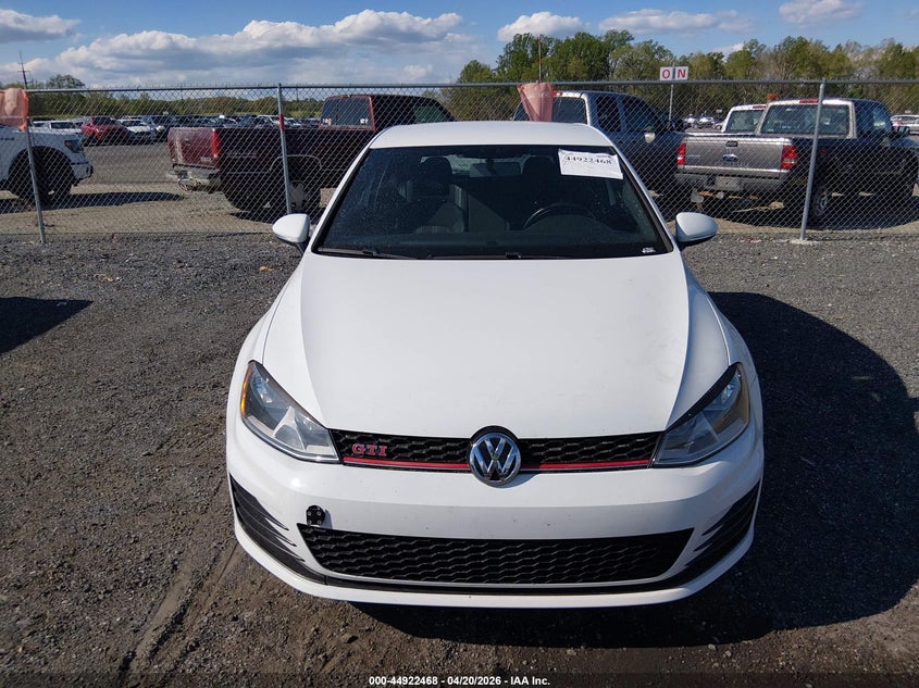 2016 Volkswagen Golf Gti S W/Performance Package 2-Door VIN: 3VWY47AU0GM011098 Lot: 44922468
