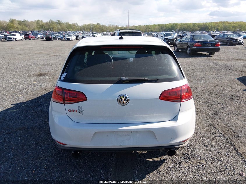 2016 Volkswagen Golf Gti S W/Performance Package 2-Door VIN: 3VWY47AU0GM011098 Lot: 44922468