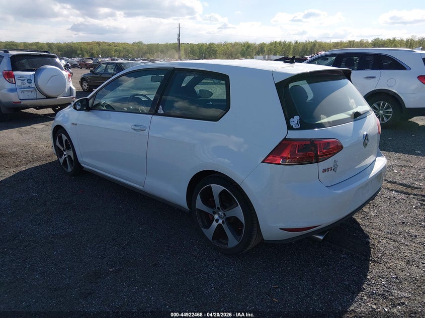 2016 Volkswagen Golf Gti S W/Performance Package 2-Door