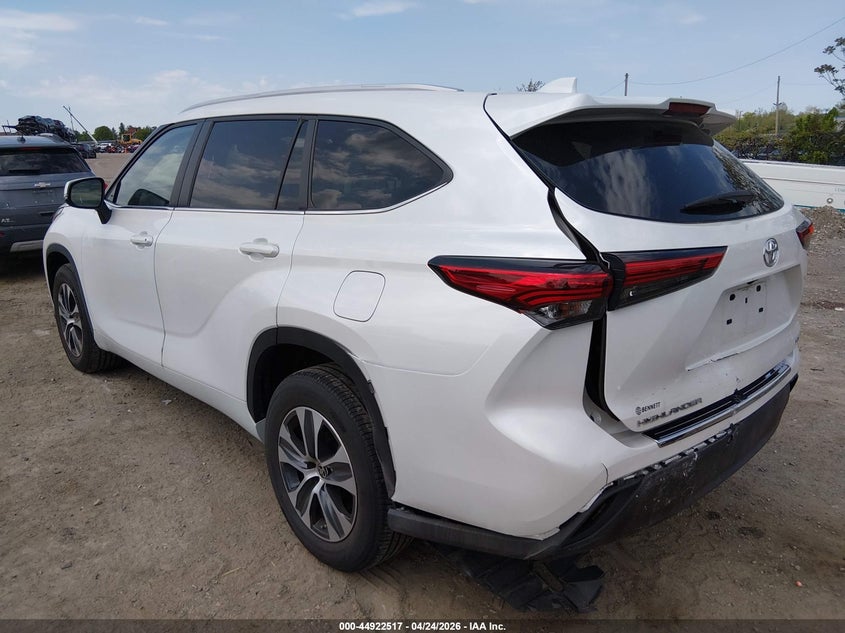 Vin: 5tdkdrah3ps047696, lot: 45419896, toyota highlander xle 20233