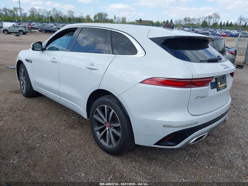 Vin: sadct2fu6ma673132, lot: 45420113, jaguar f-pace r-dynamic s p400 awd automatic 20213