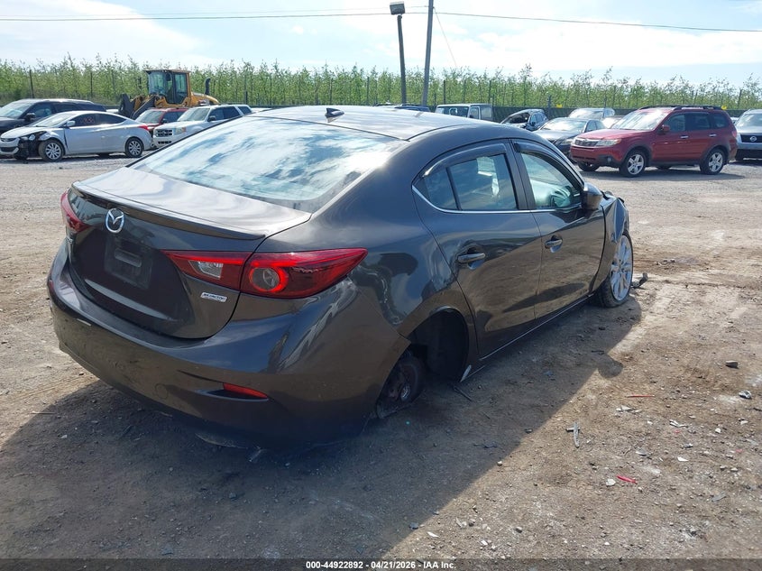 Vin: jm1bm1x39g1302670, lot: 45420271, mazda mazda3 s grand touring 20164