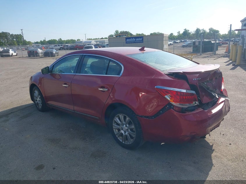2012 Buick Lacrosse 2.4 Lacrosse Premium 1 Group red Lot 111044923738 Vin 1G4GD5ER7CF232891