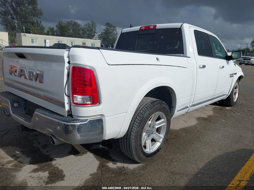 Vin: 1c6rr7wm0gs298832, lot: 45421327, ram 1500 longhorn limited 20164