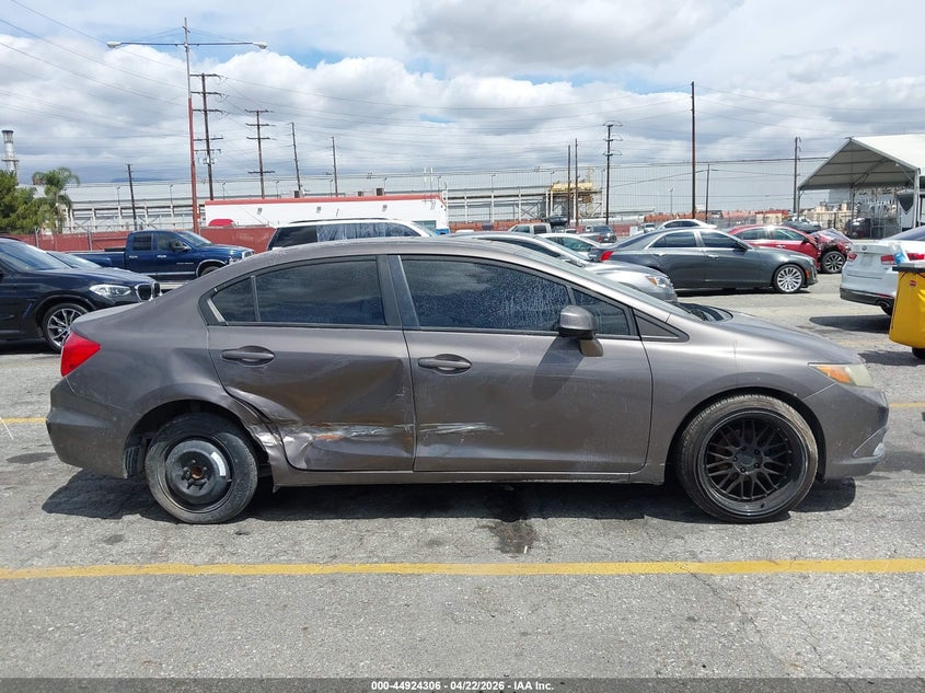 2012 Honda Civic 1.8 Ex grey Lot 111044924306 Vin 19XFB2F88CE307103
