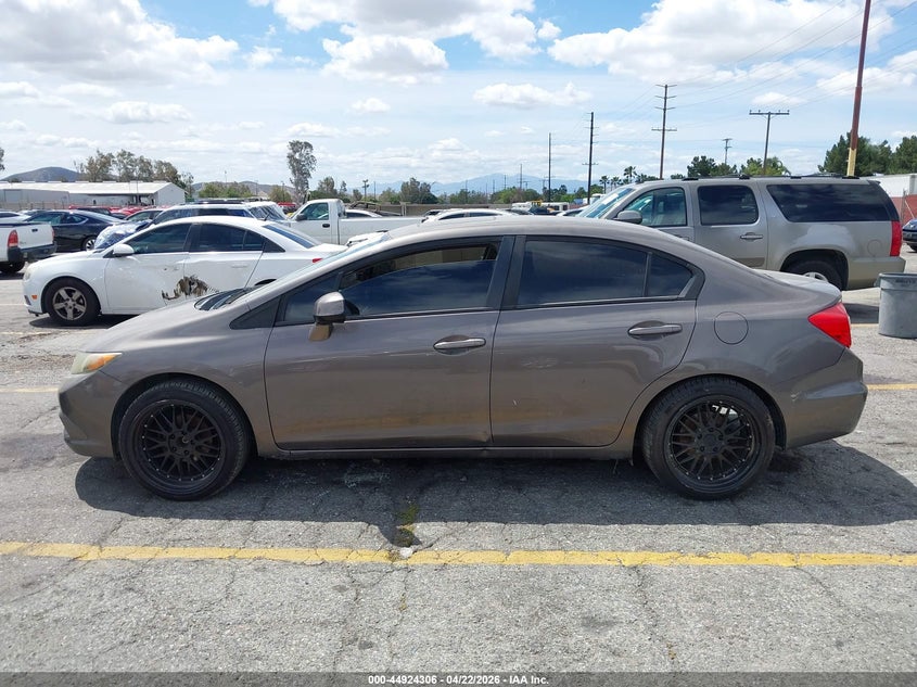 2012 Honda Civic 1.8 Ex grey Lot 111044924306 Vin 19XFB2F88CE307103