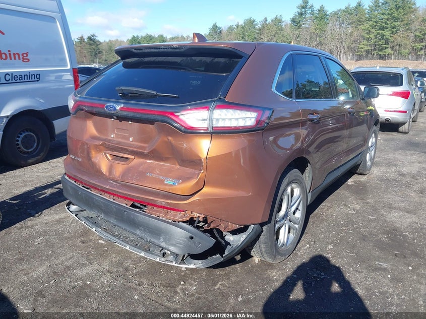 Vin: 2fmpk4k96hbb20340, lot: 45421836, ford edge titanium 20174