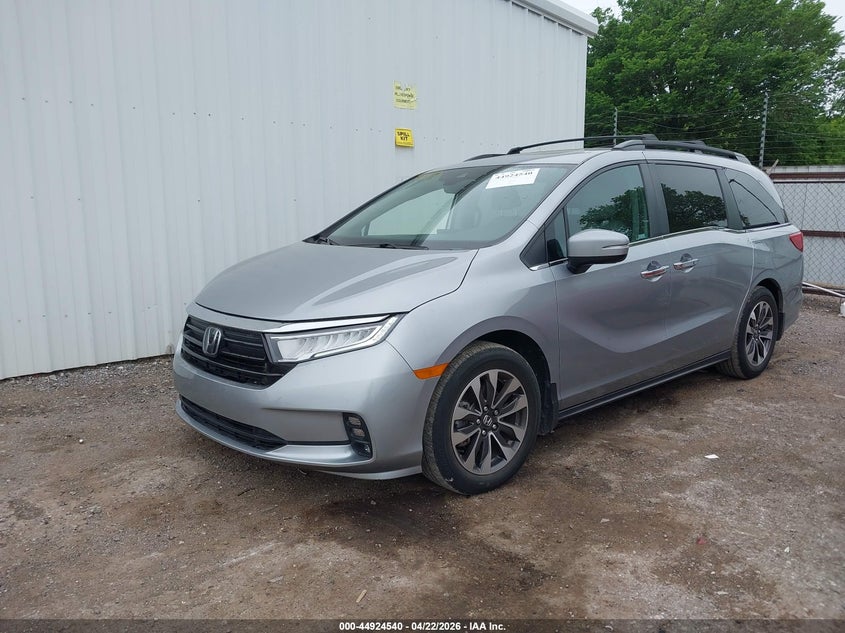Vin: 5fnrl6h77mb003780, lot: 45421919, honda odyssey ex-l 20212