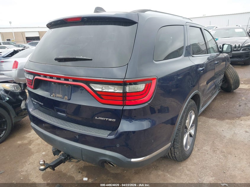 Vin: 1c4rdjdg5gc424601, lot: 45422199, dodge durango limited 20164
