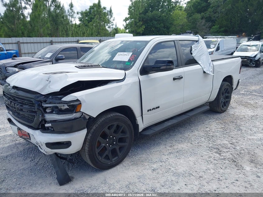 Vin: 1c6srfjt9rn145278, lot: 45422291, ram 1500 laramie  4x4 5'7 box 20242