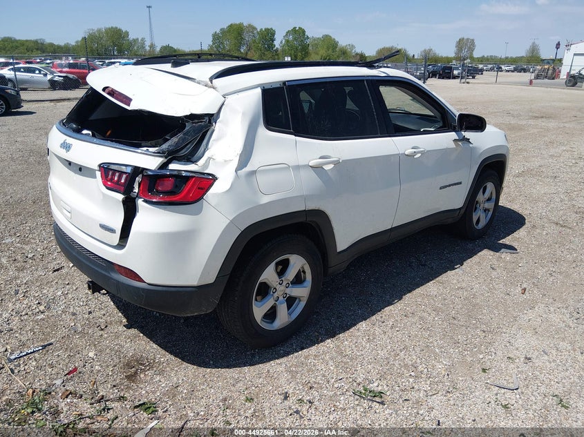 Vin: 3c4njdbb1jt349570, lot: 45423040, jeep compass latitude 4x4 20184