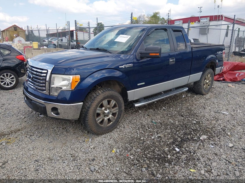 2012 Ford F-150 3.5 Xlt blue Lot 111044926039 Vin 1FTFX1ET7CFC73159