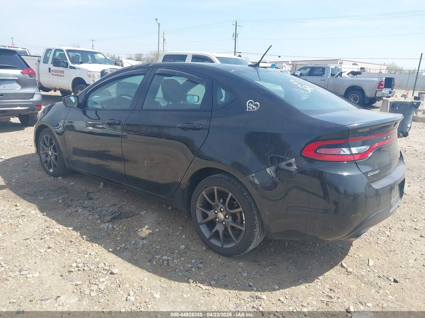 Vin: 1c3cdfbb1fd403980, lot: 45423729, dodge dart sxt 20153