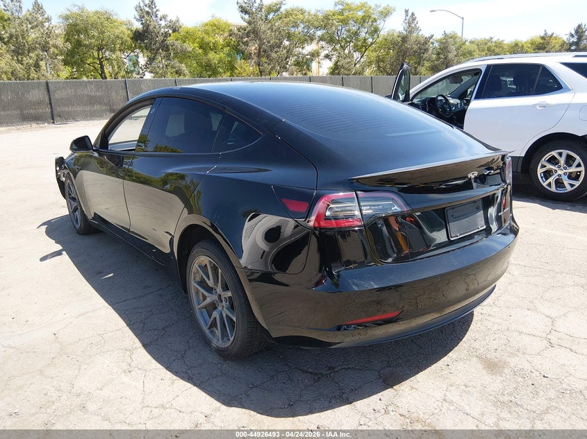 2022 TESLA MODEL 3 SEDAN ELECTRIC