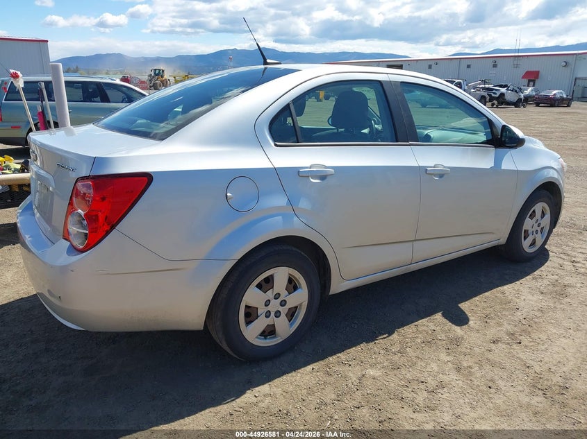 CHEVROLET SONIC 2013 VIN 1G1JA5SH4D4196226