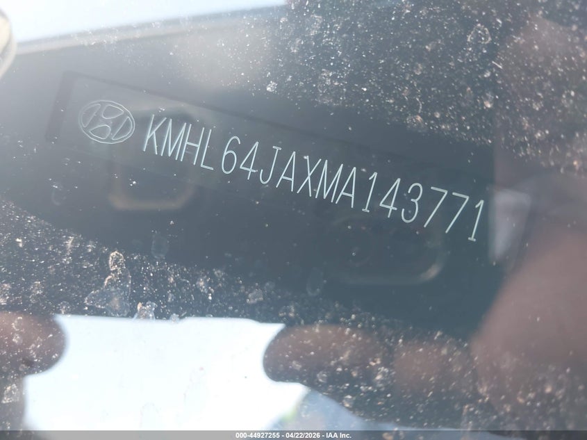 2021 Hyundai Sonata Sel VIN: KMHL64JAXMA143771 Lot: 44927255