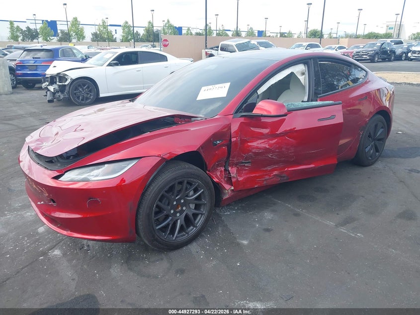 Vin: 5yj3e1ea3sf009866, lot: 45424672, tesla model 3 long range rear-wheel drive/standard rear-wheel drive 20252