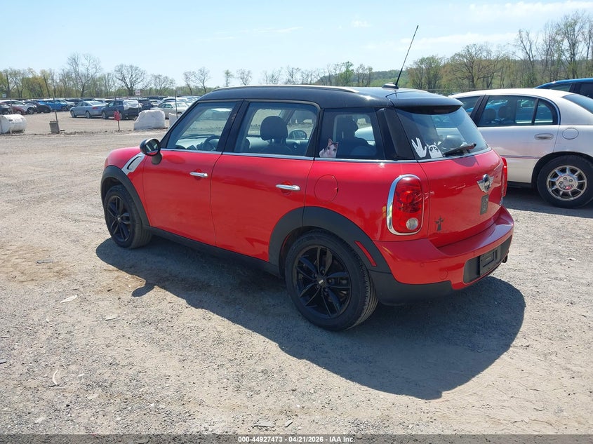 WMWZB3C53CWM05682 2012 Mini 1.6 Mini Cooper Countryman red