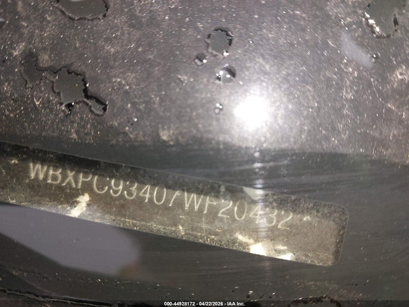 2007 BMW X3 3.0Si VIN: WBXPC93407WF20432 Lot: 44928172