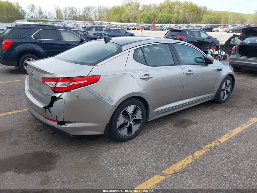 Vin: knagm4ad0d5040984, lot: 45426663, kia optima hybrid ex 20134
