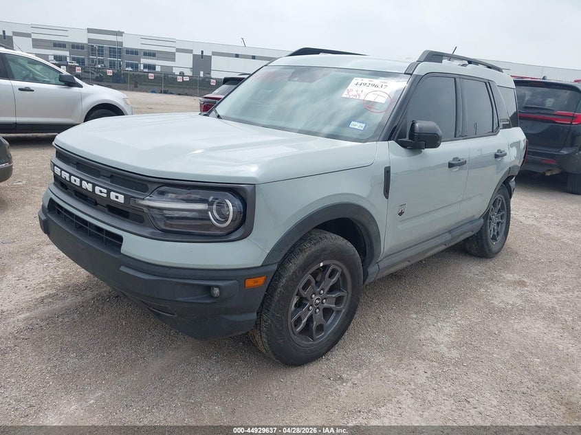 Vin: 3fmcr9b62mrb18853, lot: 45427026, ford bronco sport big bend 20212