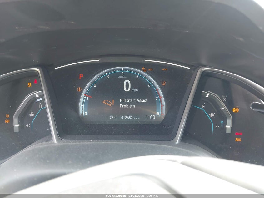 VIN JHMFC1F3XKX004607 2019 HONDA CIVIC EX