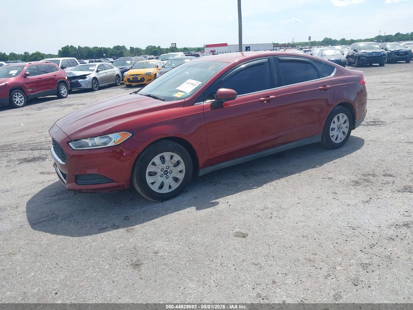 Vin: 3fa6p0g72er106844, lot: 45427281, ford fusion s 20142