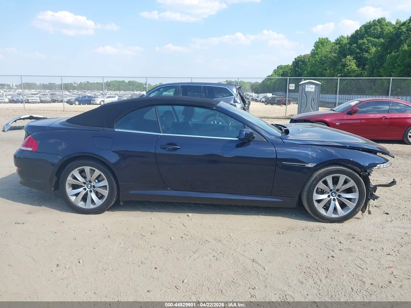 2008 BMW 650I VIN: WBAEB53508CX63292 Lot: 44929901