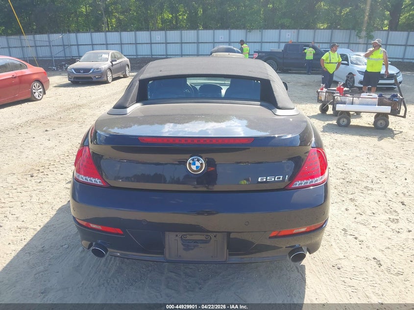 2008 BMW 650I VIN: WBAEB53508CX63292 Lot: 44929901