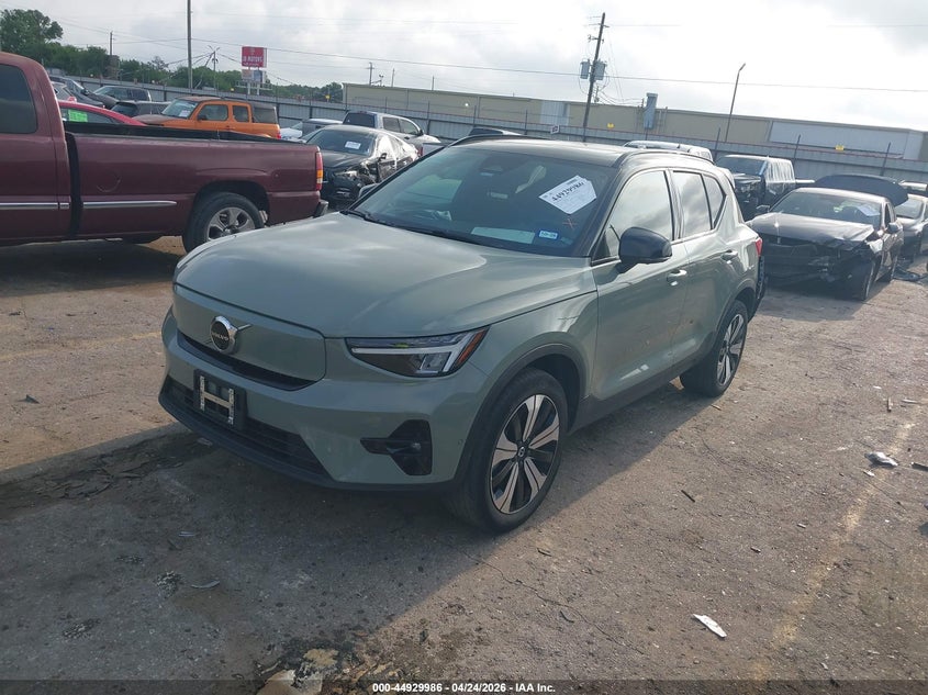 Vin: yv4ed3ul2p2956043, lot: 45427375, volvo xc40 recharge pure electric twin plus 20232