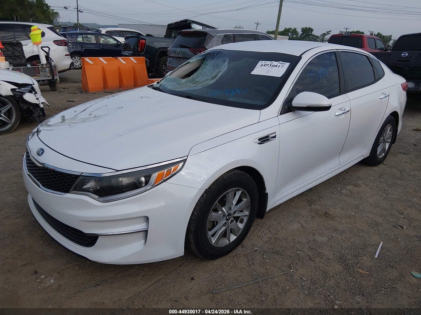 Vin: 5xxgt4l31gg054189, lot: 45427406, kia optima lx 20162