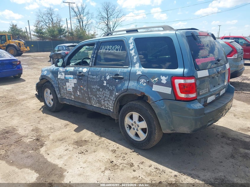 2011 Ford Escape 2.5 Xlt black Lot 111044930291 Vin 1FMCU0D74BKC60686