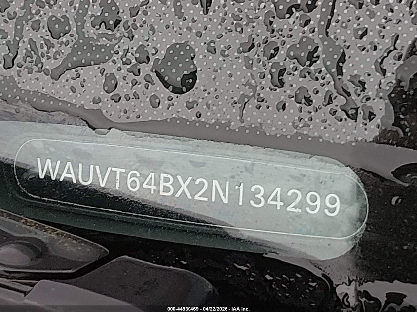 2002 Audi A6 Avant VIN: WAUVT64BX2N134299 Lot: 44930469