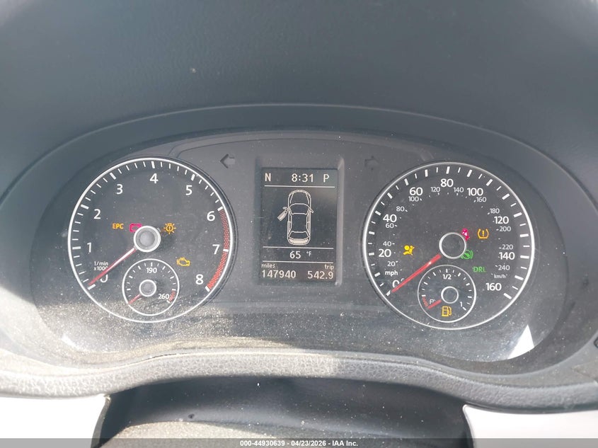 2012 Volkswagen Passat 2.5L Se VIN: 1VWBH7A34CC052380 Lot: 44930639