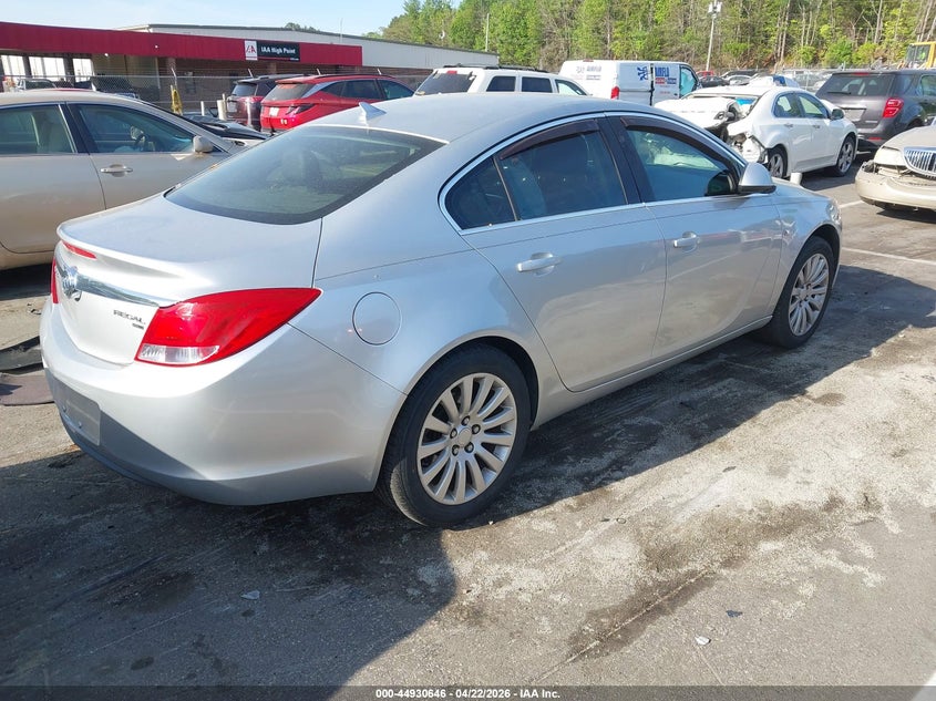 2011 Buick Regal 2.4 Cxl Oshawa silver Lot 111044930646 Vin 2G4GN5EC2B9181087