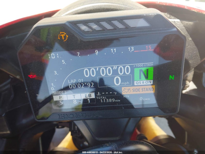 2017 Honda Cbr1000 Rr VIN: JH2SC7707HK000180 Lot: 44930815