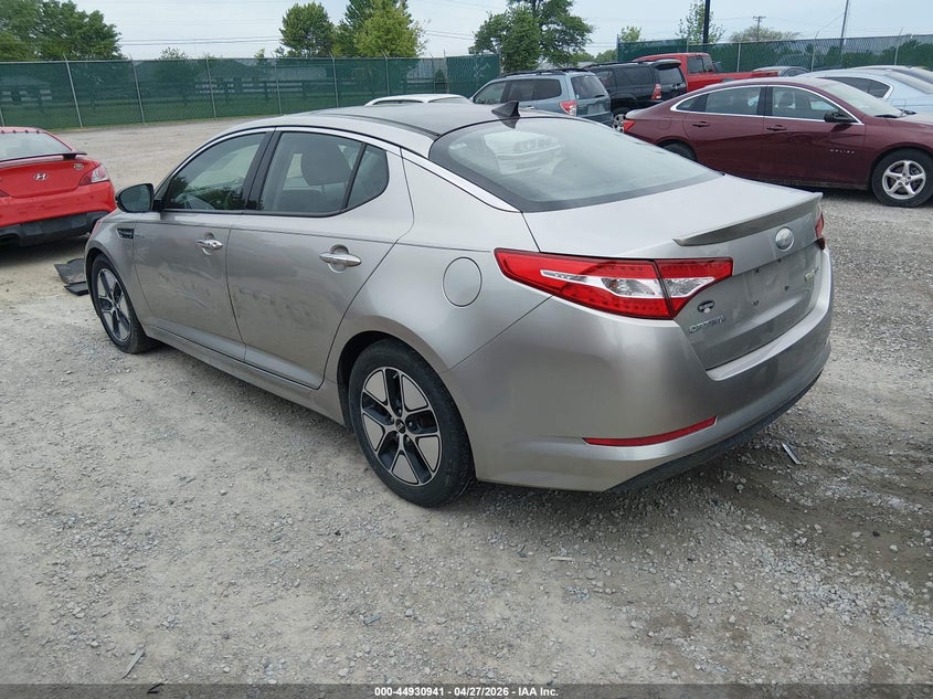 Vin: knagm4ad2d5039691, lot: 45428330, kia optima hybrid ex 20133