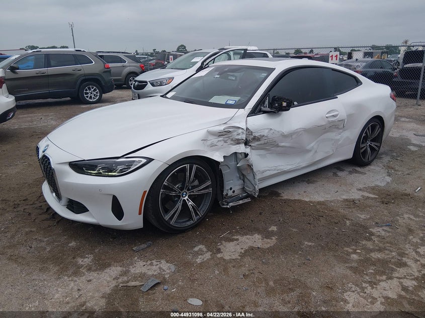 Vin: wba53ap02mcf74550, lot: 45428487, bmw 430i 20212