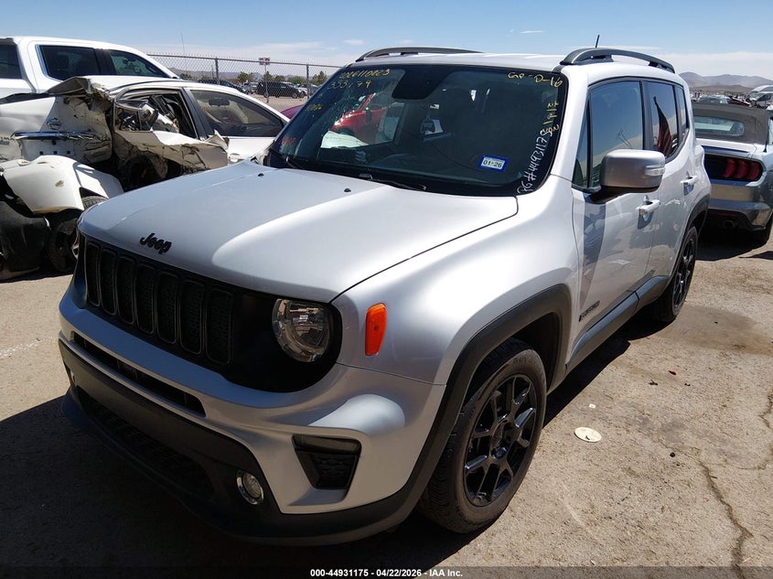 Vin: zacnjabb9kpk40410, lot: 45428563, jeep renegade altitude fwd 20192