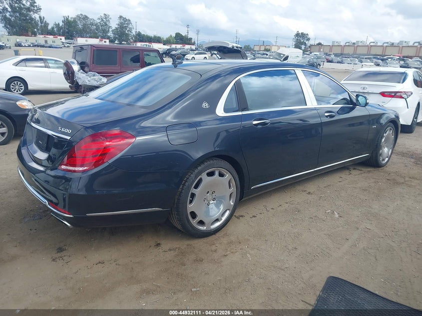 Vin: wddux7gb2ha292002, lot: 45429500, mercedes-benz maybach s 600 20174