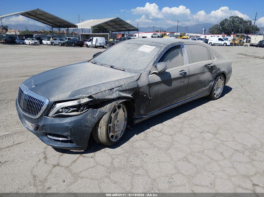 Vin: wddux7gb2ha292002, lot: 45429500, mercedes-benz maybach s 600 20172