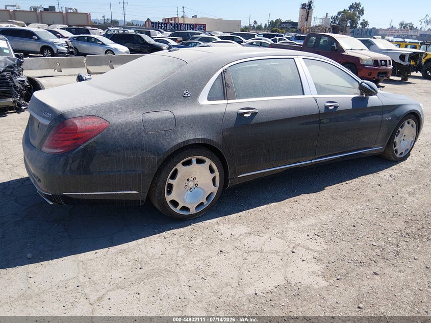 Vin: wddux7gb2ha292002, lot: 45429500, mercedes-benz maybach s 600 20174