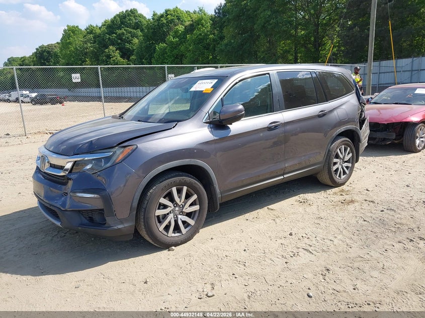 2019 Honda Pilot Ex-L 5FNYF5H42KB005016 photo 1
