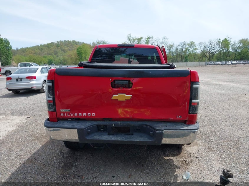 2012 Chevrolet Silverado 4.8 1500 Ls red Lot 111044934108 Vin 1GCRKREA0CZ124762