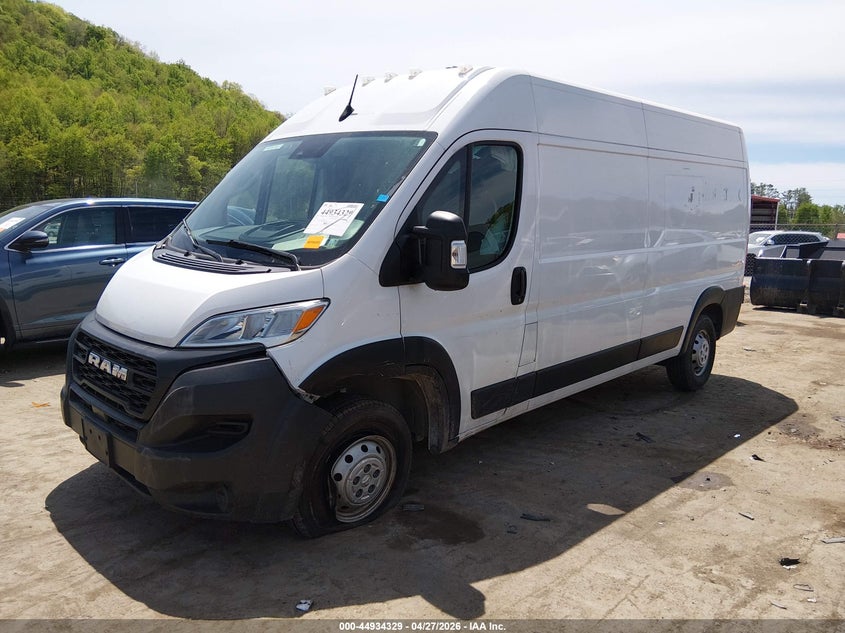Vin: 3c6lrvdg1pe519008, lot: 45431718, ram promaster 2500 high roof 159 wb 20232