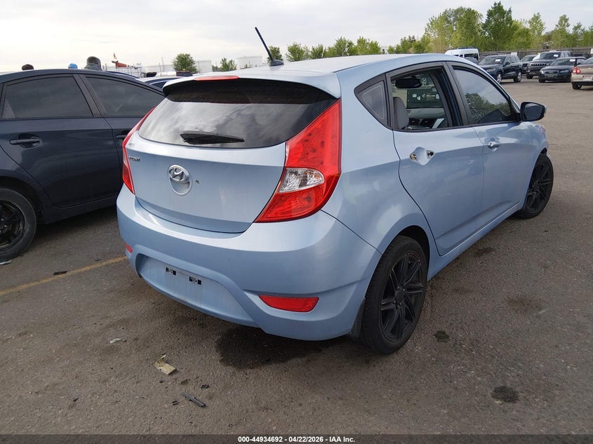 2013 HYUNDAI ACCENT HATCHBACK 1.6L I-4 DI, DOHC, VVT, 138HP