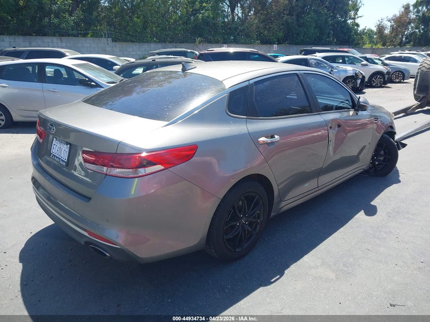 Vin: 5xxgt4l37jg252279, lot: 45432123, kia optima lx 20184